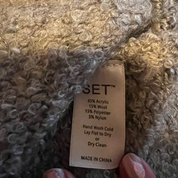 SET Active Bouclé Oversized Crewneck Sweater - Picture 4 of 4